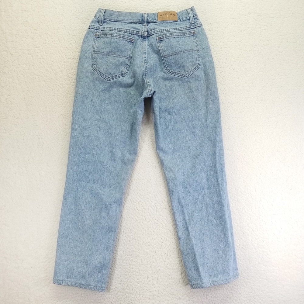 Lee Denim Riders Light Wash High Waisted Straight Leg Jeans 10M 130208D Blue - Picture 2 of 10